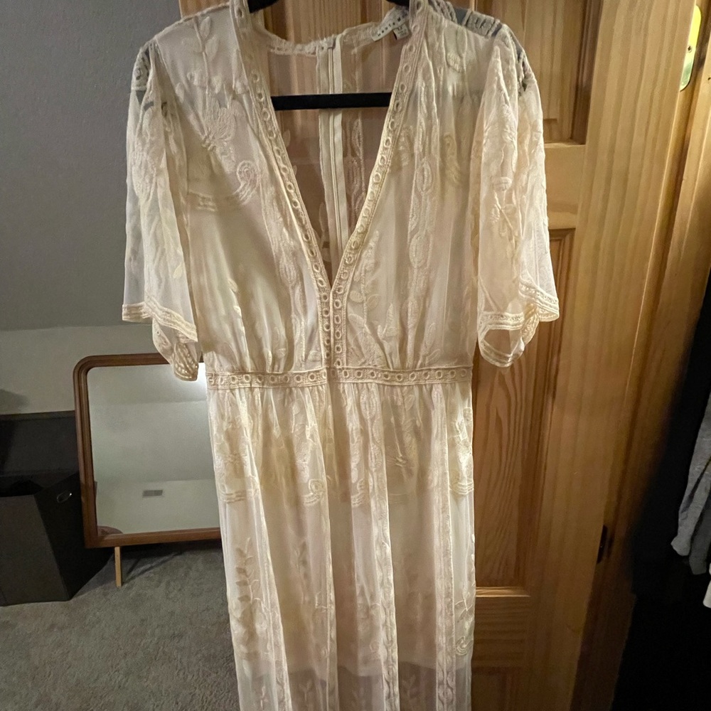 Ivory lace dress